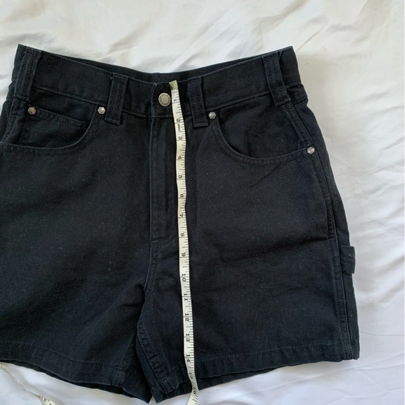 Dickies High Waisted Black Utility Carpenter Shorts new without Tag - Picture 3 of 5